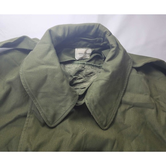 US Army Vietnam Long Overcoat Green Wool Liner Small 8405-261-6502 3rd Infantry - Picture 12 of 16